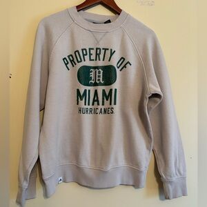 Adidas sweatshirt Miami Hurricanes unisex size medium